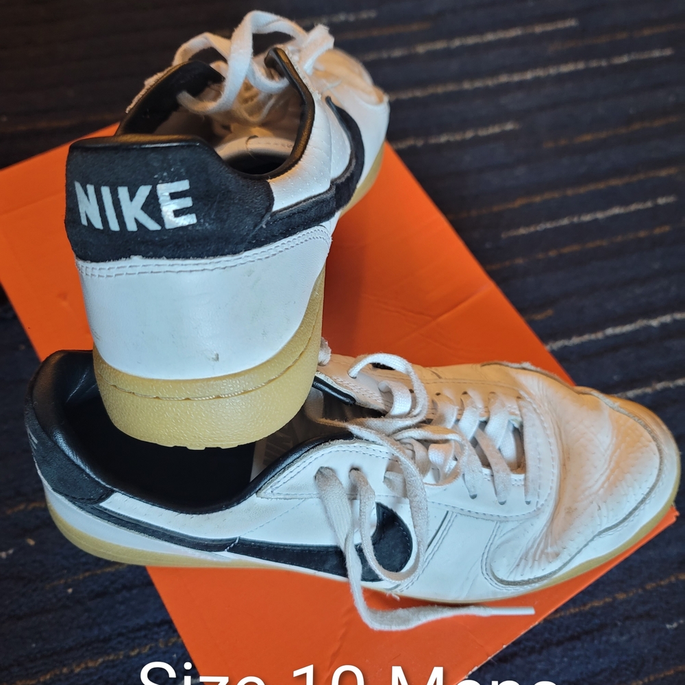 Nike White and Black Athletic Shoes